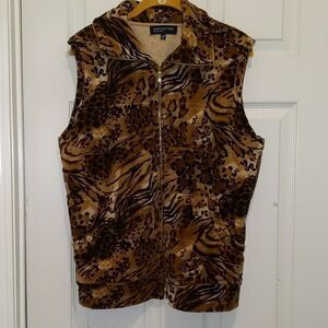 Jones of New York  Signature animal print vest
